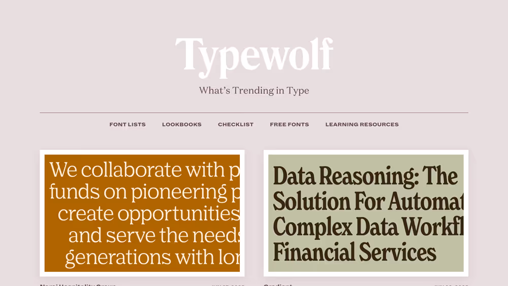 Website Typewolf