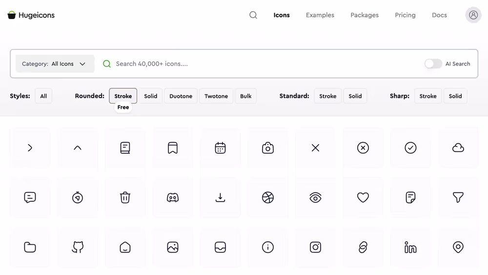 Website Hugeicons