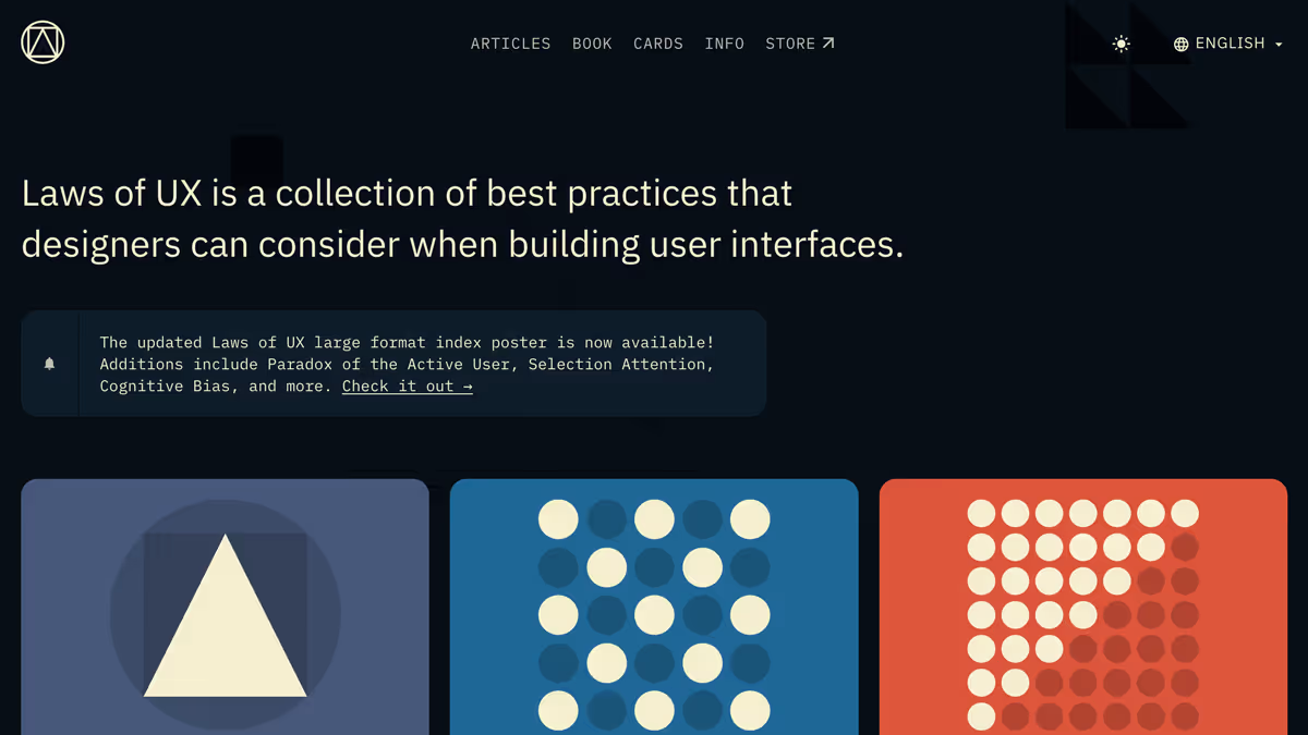 Website Laws of UX