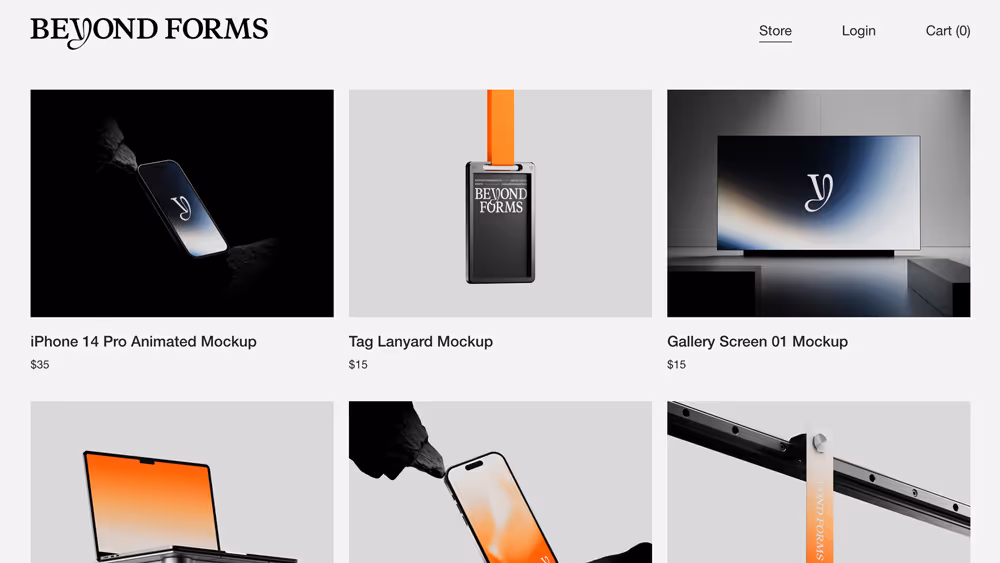 Website Beyond Forms Mockups